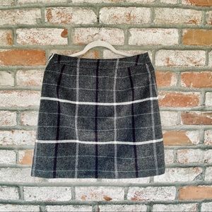 Brooks Brothers Gray Plaid Mini Skirt